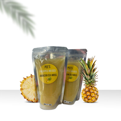 Pineapple  infused Sea Moss Gel 16oz.