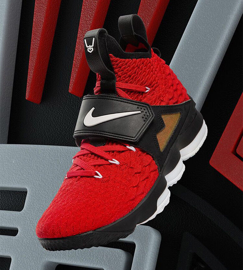 Nike Lebron 15 Red Diamond Turf Size 10 Ao9144-600 University Red White  Black | Ebay