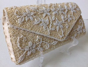 beaded envelope clutch