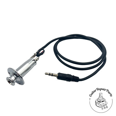 Taylor Guitars 84814 Prewired Endpin Jack Assembly 25'' For ESB System - Chrome