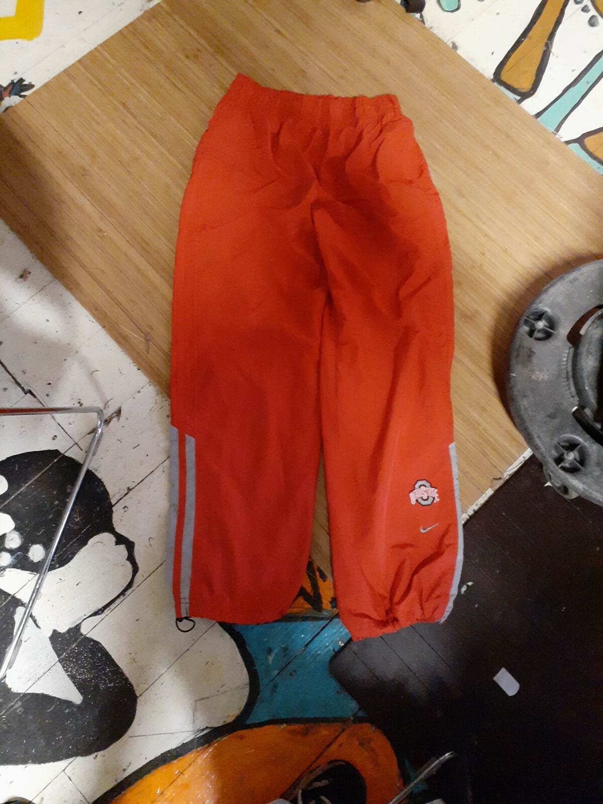 nike windbreaker pants red
