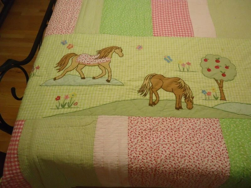 Juego de 3 colchas y 3 farsas para caballos The Comapany Kids niñas  Foto 3 de 4