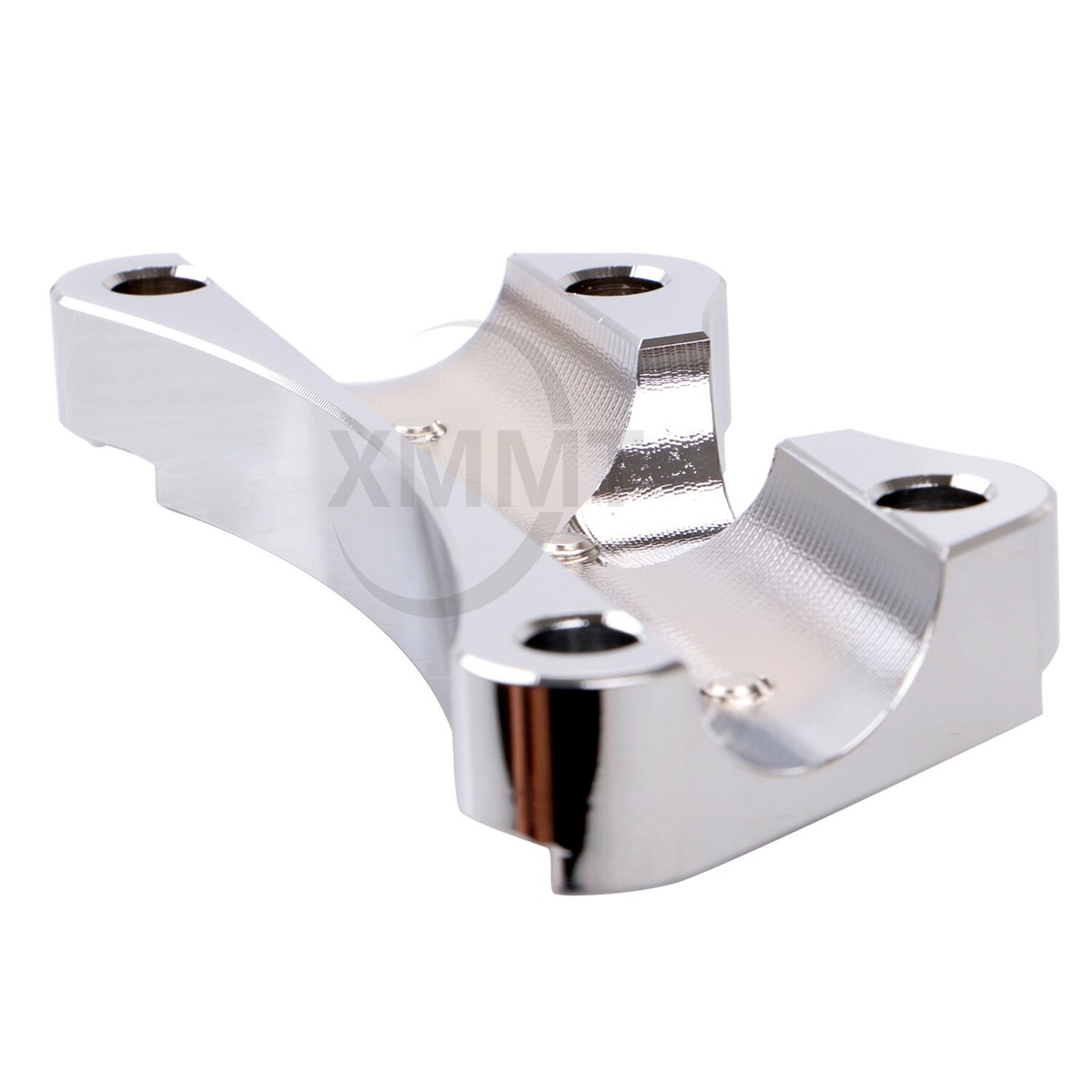 Custom Chrome Chrome Handlebar Top Clamp Risers 1/2 Offset 5 Rise Fit for Harley