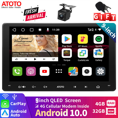 ATOTO S8MS 9'' 2 DIN Android 4+32G Autoradio Radio ChatGPT 4G LTE GPS Navi Kamera