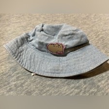 Bucket Hat Pusheen The Cat Kids Girls Blue Patch 5-9 Yrs Denim Outdoor Summer