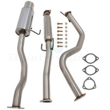 4.5 Tip Stainless Flat Exhaust System For 92-00 Honda Civic 2dr4dr Ej 4.5 Tip Stainless Flat Exhaust System For 92-00 Honda Civic 2dr4dr Ej