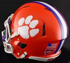 CLEMSON TIGERS NCAA Riddell Speed Full Size REPLICA Football Helmet