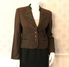 Vintage Women's Echter  sterreichischer Loden Brown  Green Wool Austrian Jacket