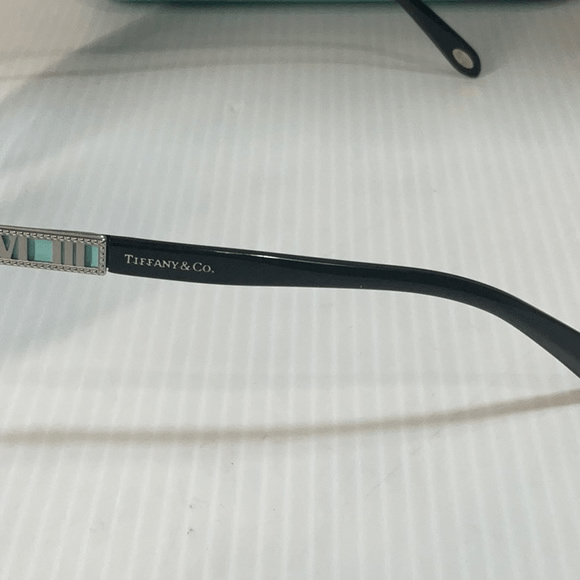 Tiffany woman's Sunglasses TF 4097 cat eye black frame blue lenses