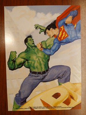 1995 DC vs Marvel Case/Box Topper Superman vs Hulk 1:50. Wal-Mart Exclusive! NOS