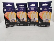 LOT OF 4 PACKS OF 2 -- LIGHT BULBS LED CAM 40W INCANDESCENT BULB