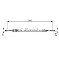 Bosch Handbremsseil Bremsseil Vorne FüR Peugeot 807 806 CitroëN C8 Jumpy
