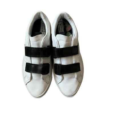 Adidas Sleek Super White Black Chunky Platform Shoes WMS Size 7