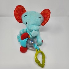 Fisher Price Elephant Plush Pull Toy Vibrates Teether Plush Soft Toy Baby