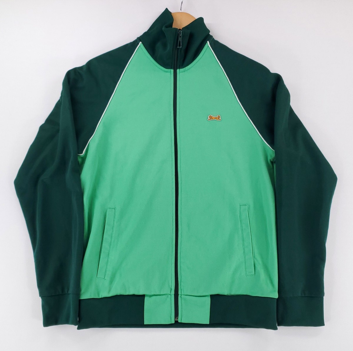 Le Tigre Classic VTG 90s Two Tone Track Jacket Green Mens M | eBay