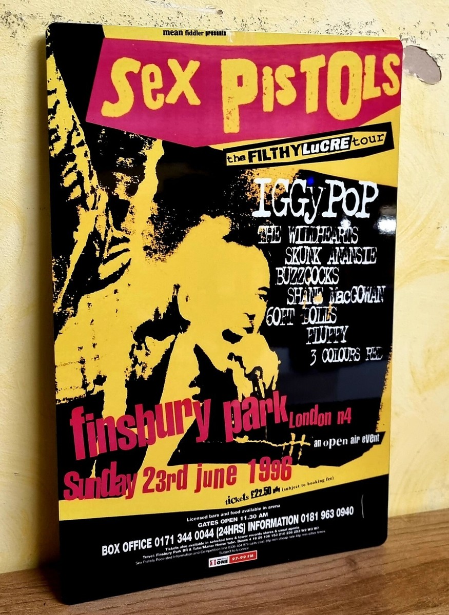 SEX PISTOLS FINSBURY PARK 1996-IGGY POP THE WILDHEARTS - METAL