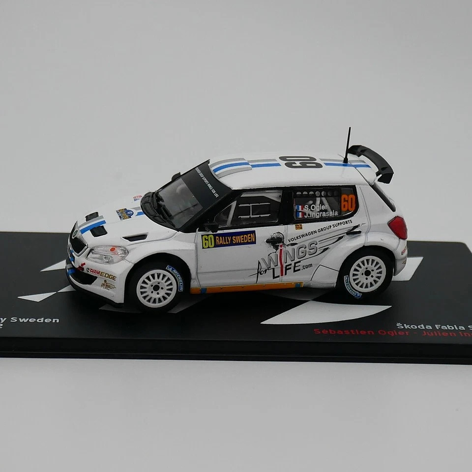 ixo 1:43 Skoda Fabia S2000 WRC 2012 Sebastien Ogier Diecast Car Model Metal Toy - Image 2 of 4