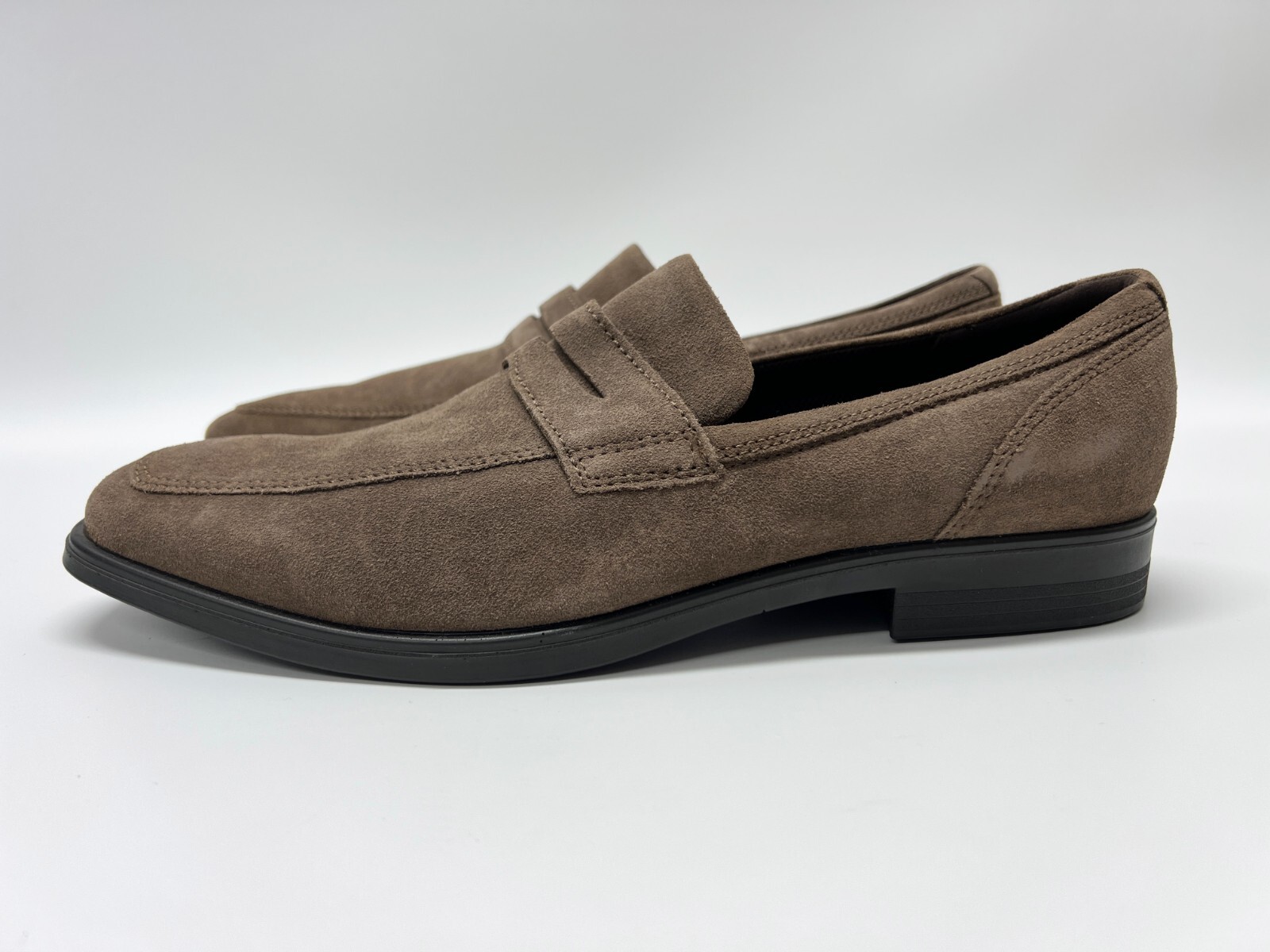Ecco Suede Beige Mens Moccasin Shoes - Size UK 12.5 - New Marked RRP = £159.00 image 5