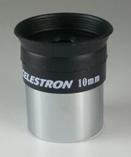 Celestron 10mm Light Weight Eyepiece For Telescope ~ With Eyeguard ~ NEW