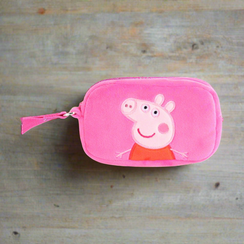 Peppa Pig Soft Plush Toy Purse Bag for Kids Pink Peppa