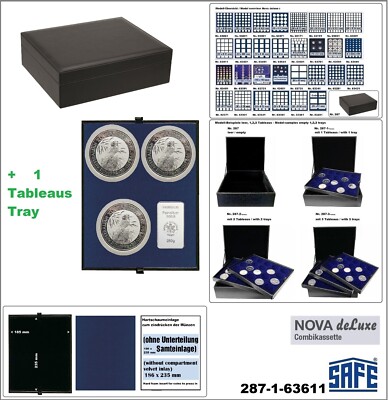 Münzkassette-Combi-Nova-deluxe-Hartschaumeinlage zum eindrücken SAFE-287-1-63611