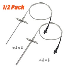 1/2xRTD Temp Probe Replacement for Pit Boss Smokers Grills, RTD Meat Probe Senso