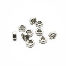 M3 Hex Nuts, A2 304 18-8, Stainless Steel