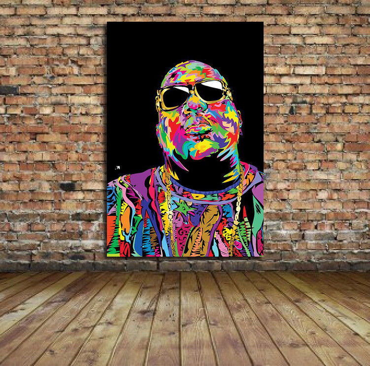 Hip Hop Legend Biggie Smalls Music Art Ready to Hang Wall Art 