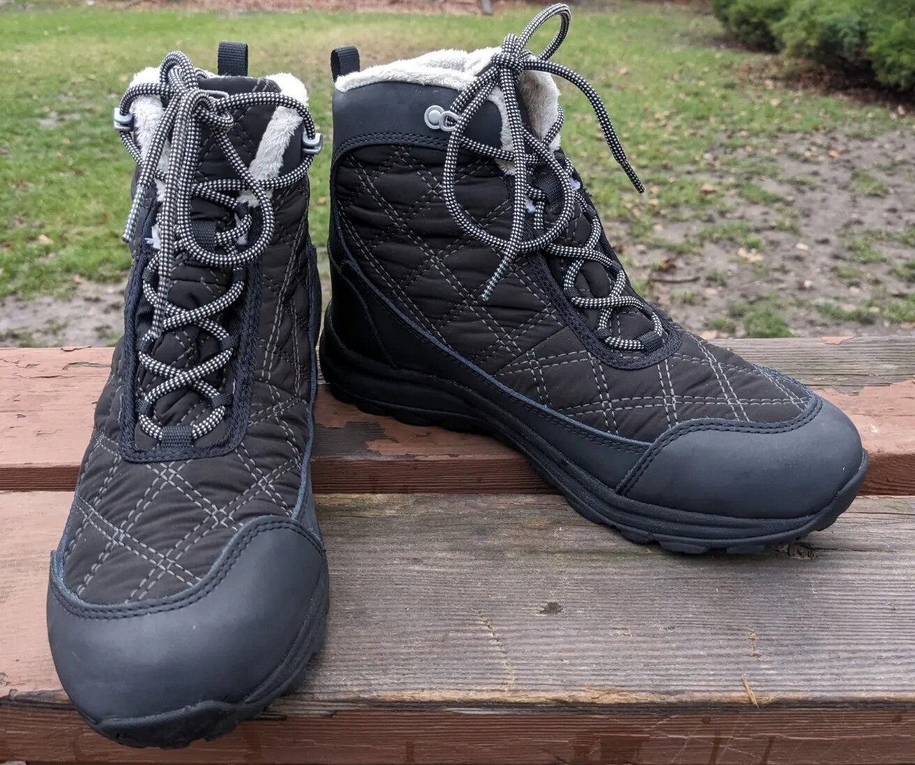 Keen Terradora Wintry Stivali da neve neri impermeabili donna 7 5 USA con lacci