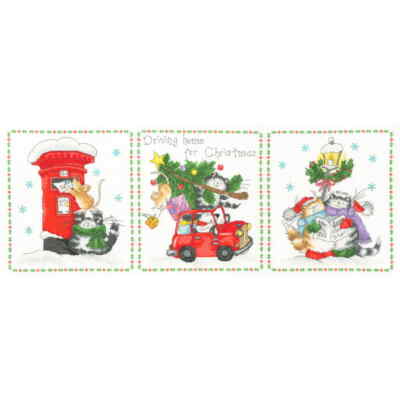 Bothy Threads Kreuzstich Set ''Über Weihnachten nach Hause fahren'', Zählmuster, X