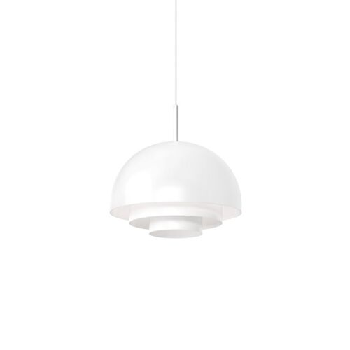 Sonneman Studio Exclusives Modern 1 Light 12" Dome Pendant, Sat White - 3522-03 - Picture 1 of 1