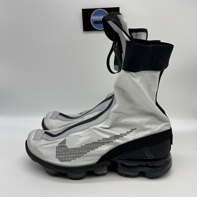 Nike Air Vapormax Flyknit Gator ISPA Black Metallic Silver Men's 6