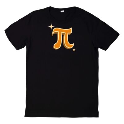Pi Symbol T Shirt With Number Sequence