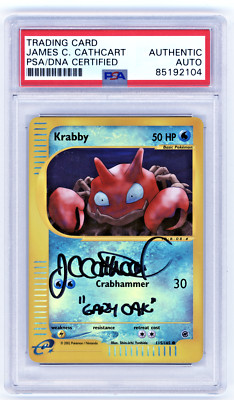 First Ever Signed James Carter Cathcart Krabby Reverse Holo 115/165 Expedition