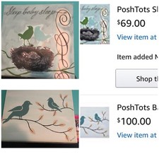 Posh Tots Bird Baby Nursery Toddler Art