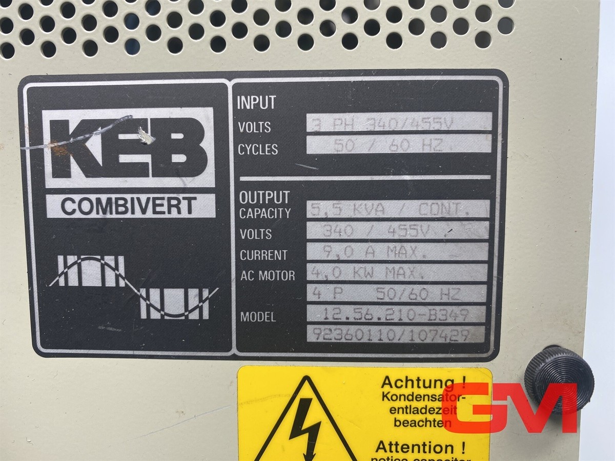 Keb Frequency Converter Combivert 12.56.210-B349 Inverter 3PH 340/455V 5.5  KVA