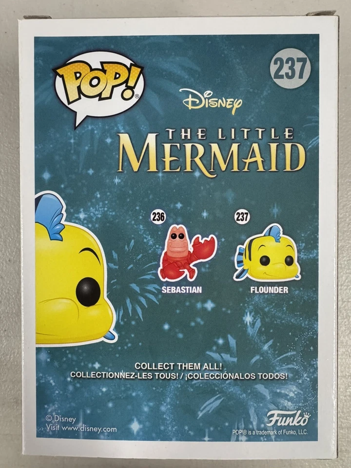 Камбала (бриллиантовая/блестящая) 237 ~ Disney: The Little Mermaid ~ винил FUNKO Pop - Изображение 3 из 4