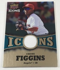 2009 Upper Deck Icons Chone Figgins Game Used Baseball Relic Card AR2