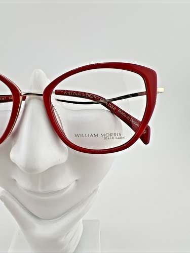 William Morris Black Label Annabelle Eyeglasses Frames Red C3 51-17-140 - Picture 3 of 6
