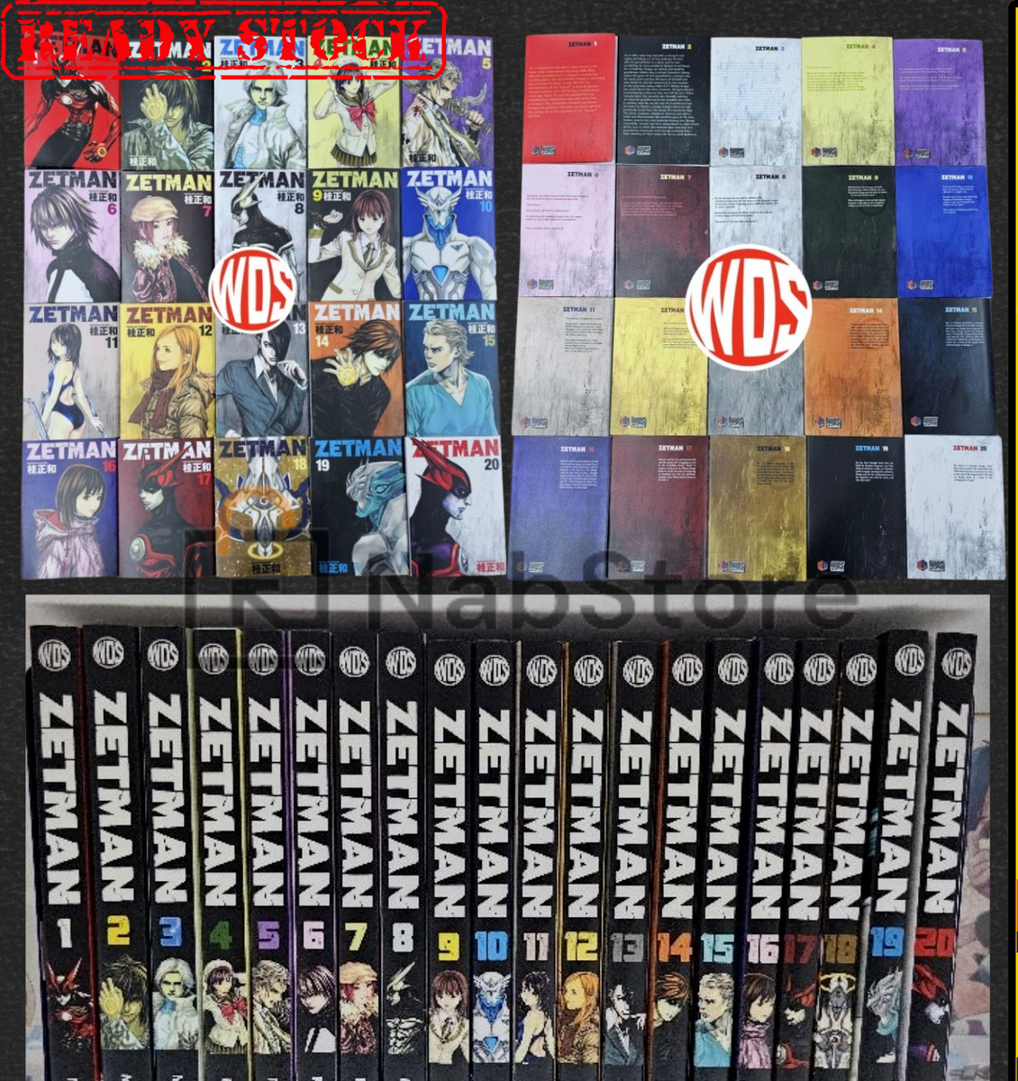 漫画セットです ZETMAN Manga by Masakazu Katsura Volume 1-20 Full Set English
