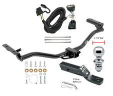 Trailer Tow Hitch For 11-19 Ford Explorer Complete Package w/ Wiring 1-7/8" Ball