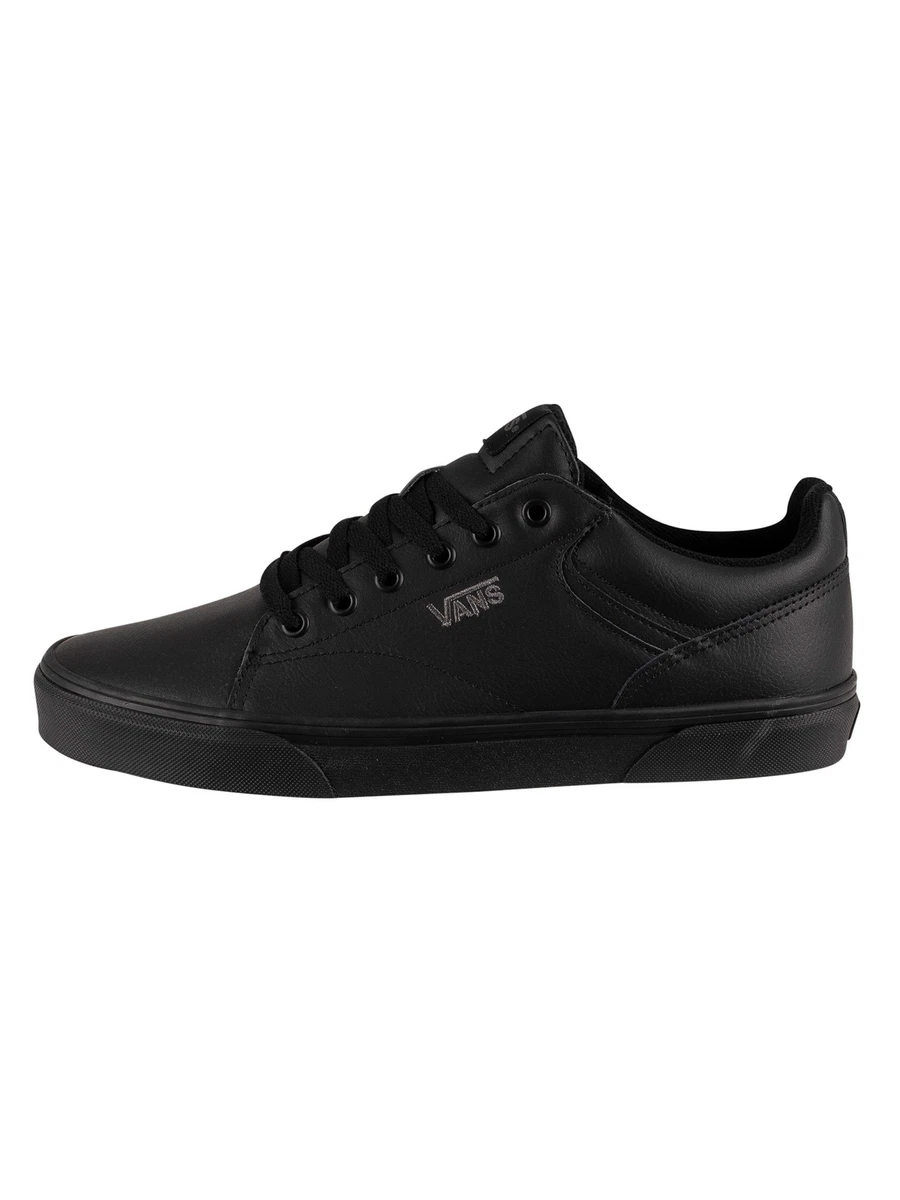 Mens vans hotsell leather trainers