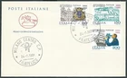 1981 ITALY FDC HORSE NAVAL ACADEMY OF LIVORNO NO ARRIVAL STAMP - CG