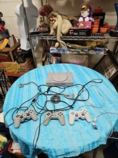 Sony PlayStation 1 PS1 Console with Controller and Cords Works