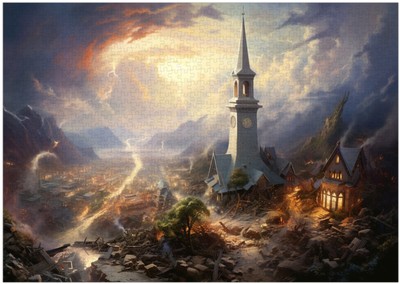 Erdbebenkatastrophe Puzzle 300/500/1000 Teile