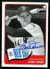 Bobby Doerr #163 signed autograph auto 2003 UD Vintage Baseball Card ~