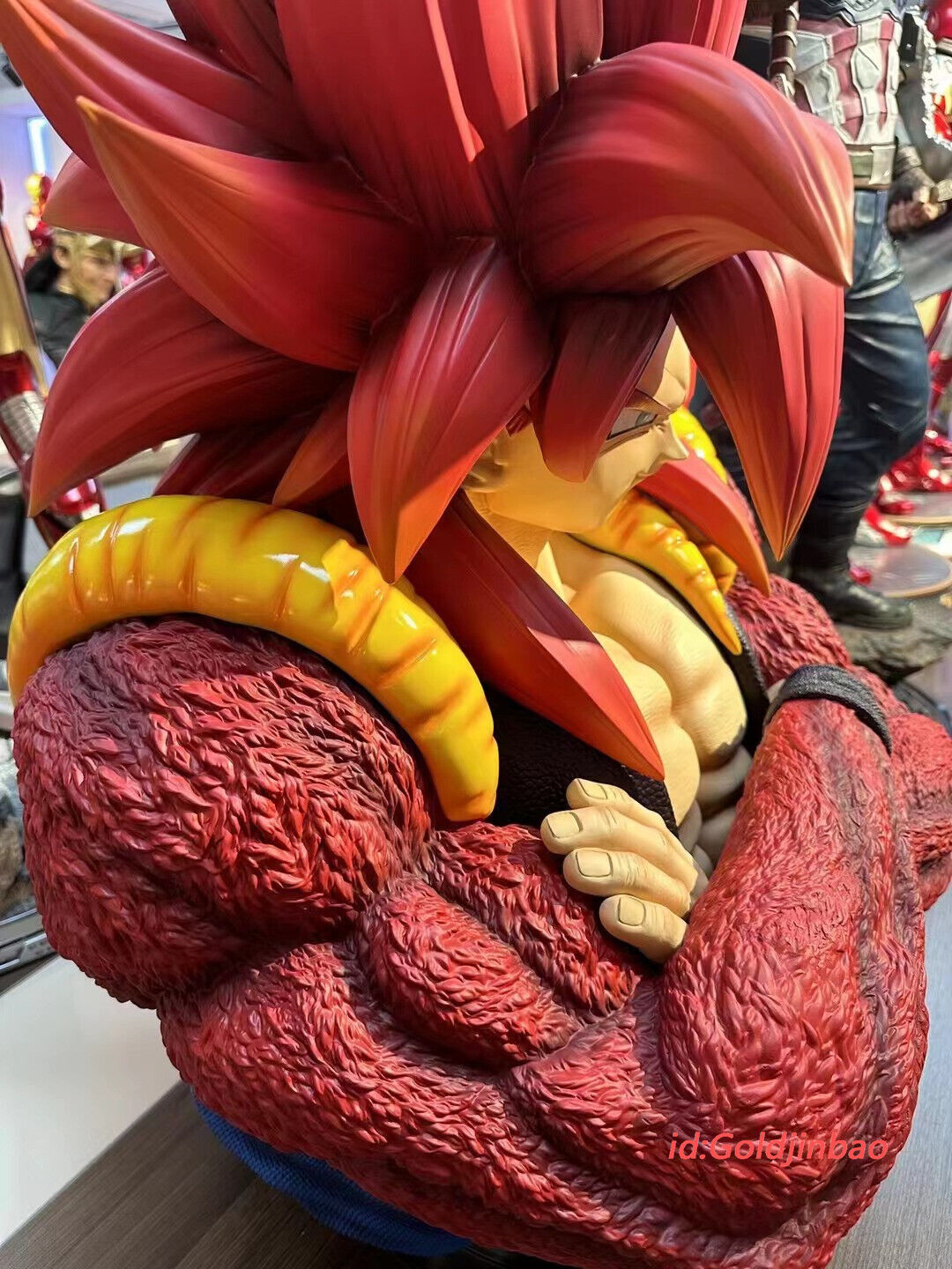 Estátua Xeno Gogeta Super Saiyajin 4: Dragon Ball Super Com LED 38