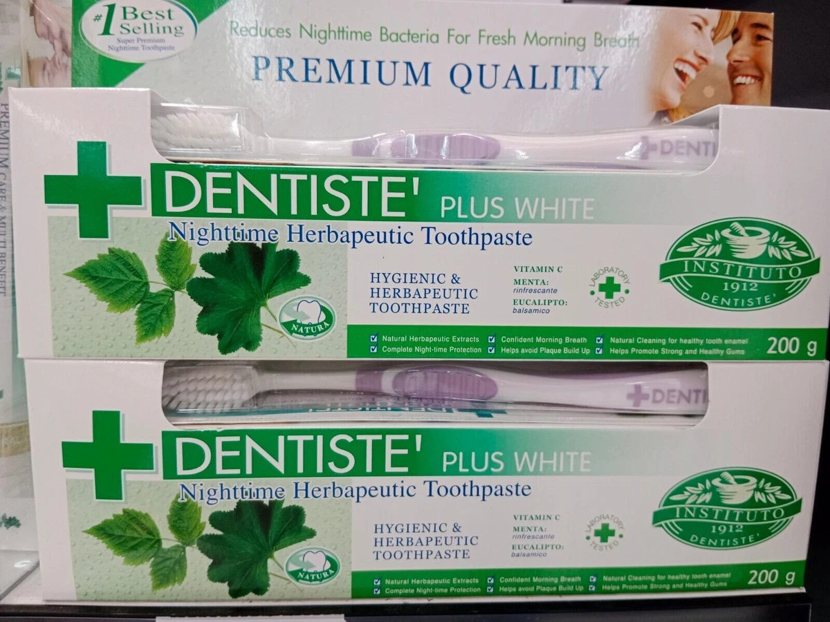 Toothpaste White Nighttime Vitamin Xylitol Dentiste 200G. get free toothbrush
