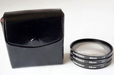 Quantaray 55mm Close-Up Filter Set 1, 2, 4 w/ case Made in JAPAN Unused