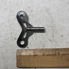 Vintage Trade Mark S wall  Clock Winding Key PARTS REPAIR